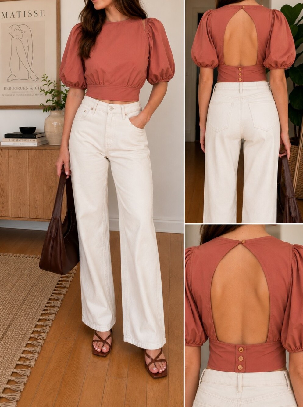 Wilfred Duomo Blouse Tafetta Puff-sleeve Blouse Heirloom Pink Rose Heritage
